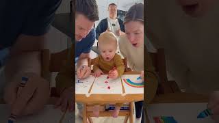 Baby's Red Crayon Breaks & The Reaction Will Melt Your Heart! 💔😭 #CuteBaby #CryingBaby #FamilyMome