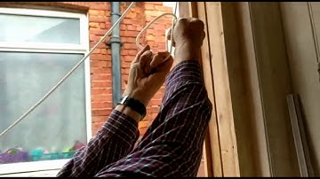 How to rope up sash weights