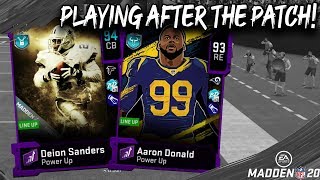 MY FIRST GAMES WITH THE PATCH! IS THE GAME BETTER? MADDEN 20 GAMEPLAY