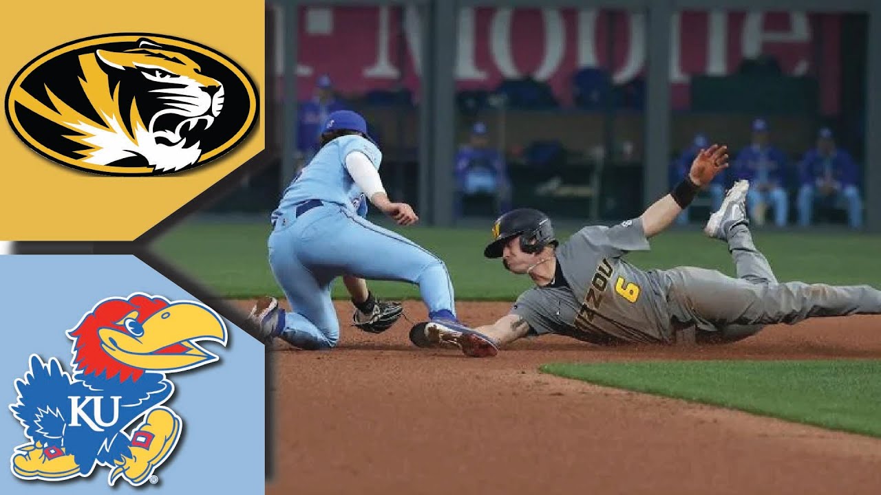 22 Missouri vs Kansas Baseball Highlights (BORDER SHOWDOWN) College