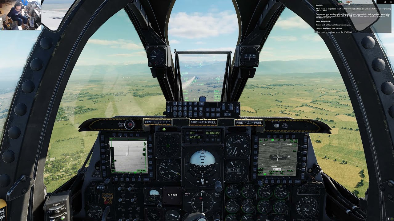 4k DCS World  A-10C II HOTAS BASICS In Game Tutorial Missile Launch GBU-38 & Maverik AGM-65D