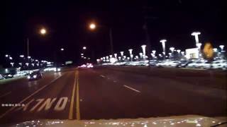 Ambulance Code 3 at Night in Naperville