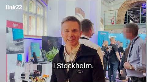 Marcus Ekbäck berättar om link22 Data Guard och CDR på SEC-T mässan i Stockholm