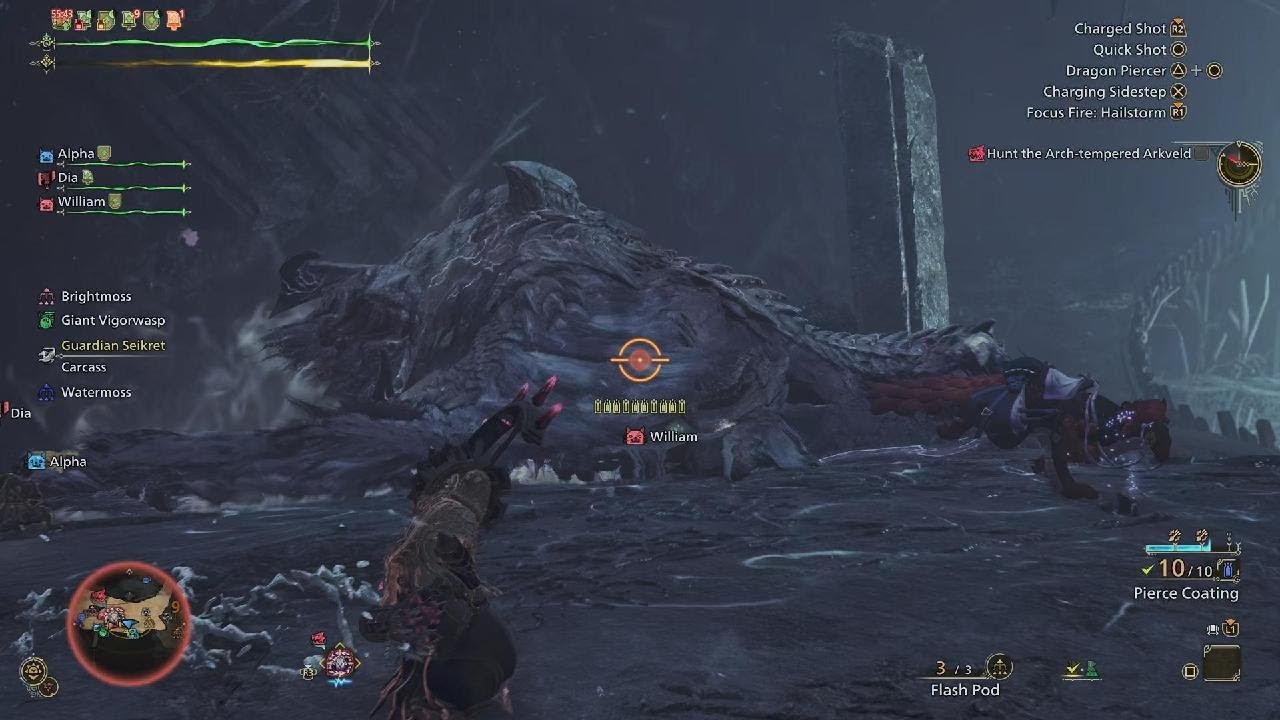 Monster Hunter Wilds - AT Arkveld 23'47 Duo Bow & Switch Axe 