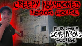 (BONUS GONE WRONG FOOTAGE) EXPLORING CREEPY ABANDONED HOUSE OF DECAY