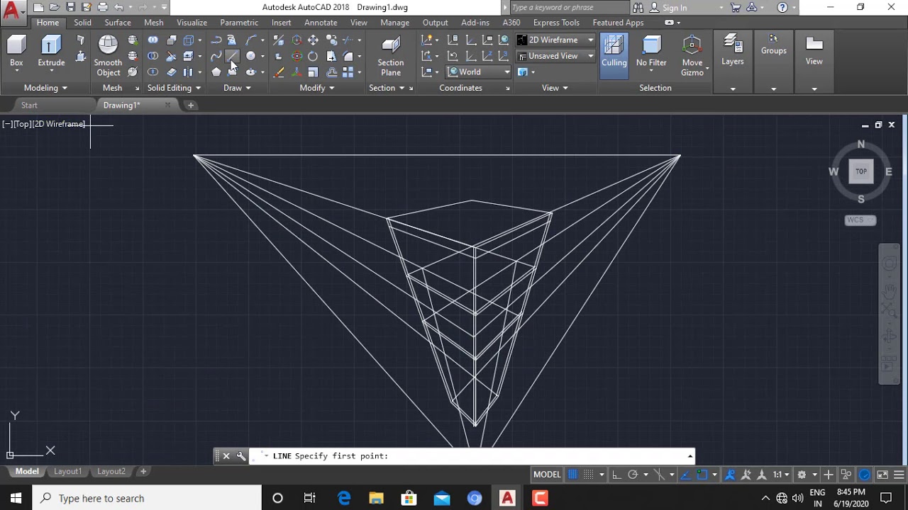 HOW TO DRAW BASIC PERSPECTIVE BUILDING IN AUTOCAD YouTube