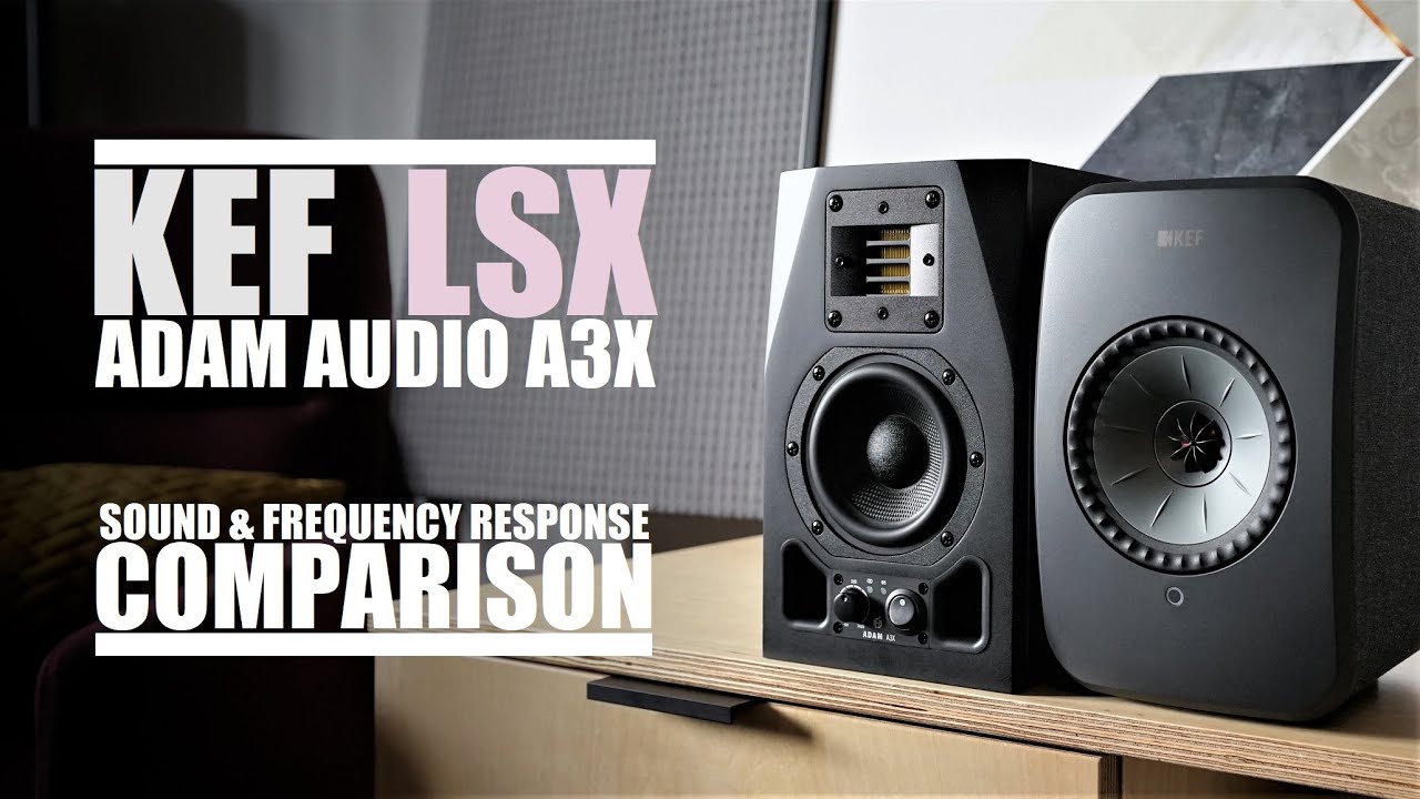 KEF LSX vs Adam Audio A3X || Sound & Frequency Response Comparison