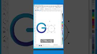 3D Blend Text Effect in CorelDRAW Tutorial #coreldraw #shorts #logo
