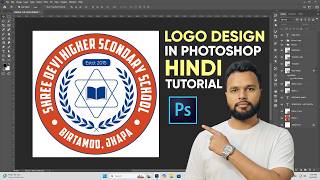A to Z Complete Logo Design Process in Adobe Photoshop | Circular Text Logo Design in Photoshop