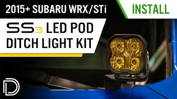 How to Install Ditch Light Bracket Kit for 2015-2021 Subaru WRX/STi | Diode Dynamics