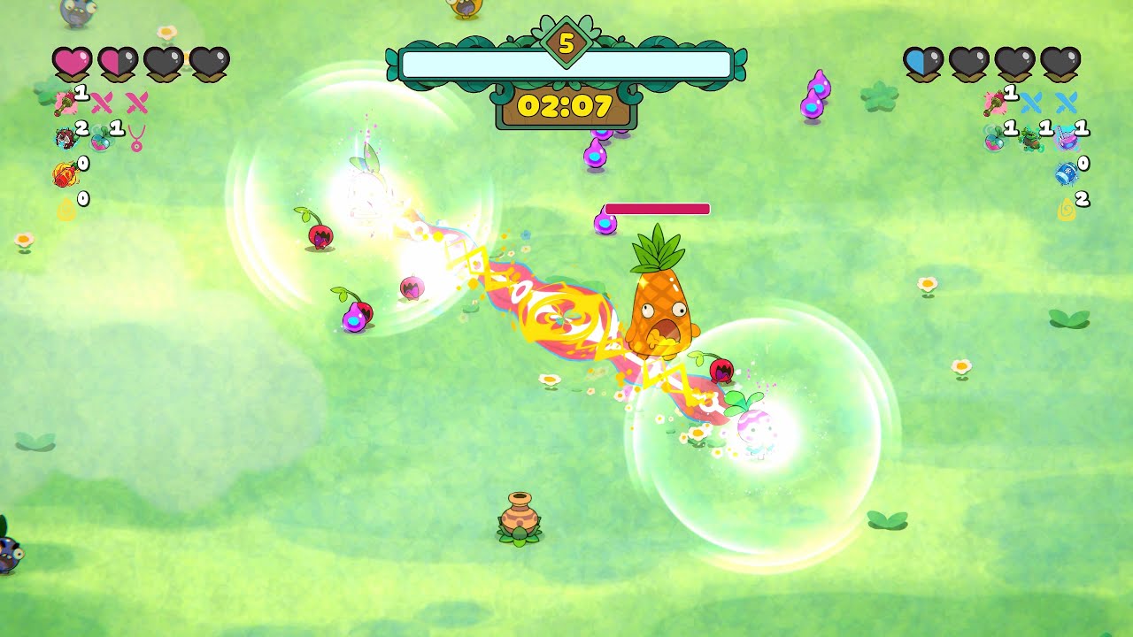 Vinebound: Tangled Together Gameplay 🍓 PS4 - Co-op Survivors-like