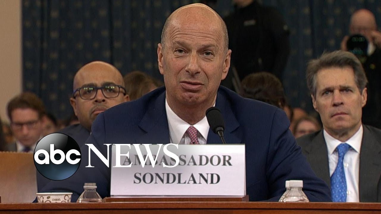 Ambassador Sondland gives bombshell testimony, contenders face off at Dem debate | Nightline