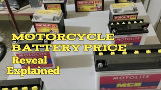 Motorcycle battery price reveal explained | @bmimotolite