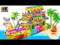 ASMR Video | I Build A Holiday Cruise Ship Mansion On Slime Ocean For My Hamsters