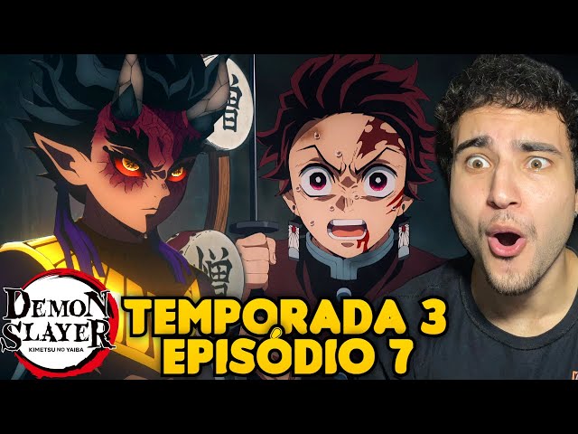 6 ONIS? O REAL PODER DE HANTENGU!! REACT DEMON SLAYER EPISÓDIO 7 TEMP 3