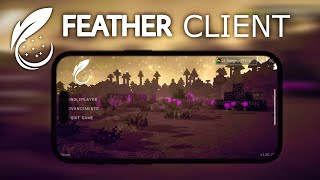 Feather Client For MCPE | I Installed Feather Client For Minecraft pocket edition