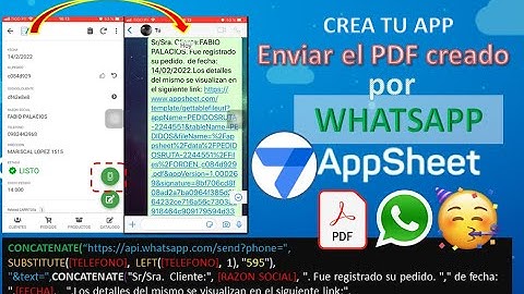 Enviar Archivos PDF y de IMAGEN por WhatsApp desde AppSheet. Crea Apps a partir de Google Sheets.