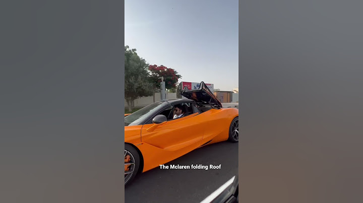 #Mclaren720S Spider convertible  roof in action. #mclaren #supercars