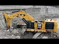 Amazing Caterpillar 6015B Excavator Loading Caterpillar 775E Dumpers -Sotiriadis Mining Works Mp3 Song