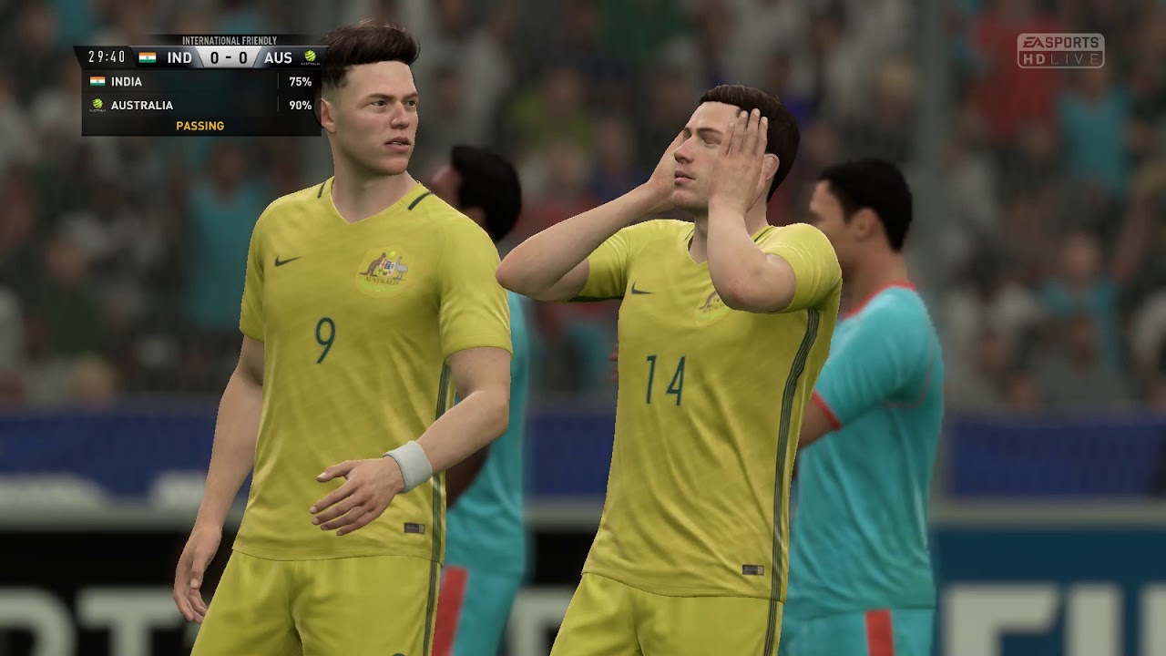 FIFA 18 INDIA VS AUSTRALIA GAMEPLAY