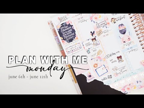 Plan With Me Monday is back! | June 6th - June 12th