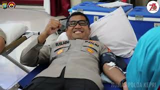 Donor Darah Dalam Rangka Hari Ulang Tahun Ke-73 Humas Polri Tahun 2024