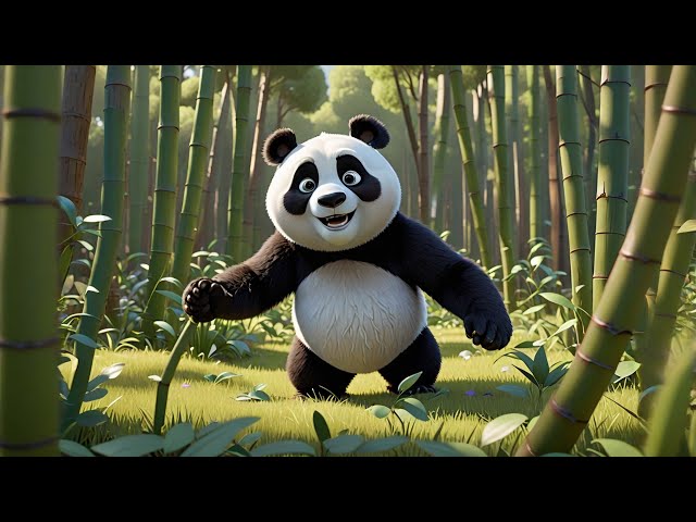 The Playful Panda's Bamboo Bounce 🐼🎶 | Fun Kids Song | Learning