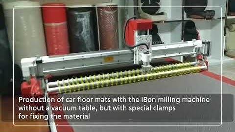 Special routing machine for cutting car floor mats