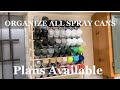 Spray Can Storage Rack Designed In VCarve Pro | How to Build DIY