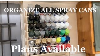 Spray Can Storage Rack Designed In VCarve Pro | How to Build DIY