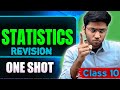 statistic | Class 10th Maths | Revision by shobhit nirwan Under 5 minut Cbse 💥🔥