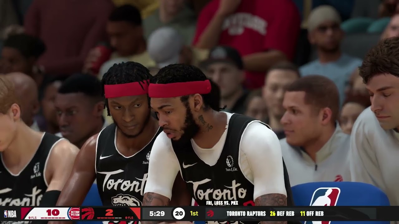 NBA 2K26 Gameplay: Detroit Pistons vs Toronto Raptors - (Xbox Series X) [4K60FPS]