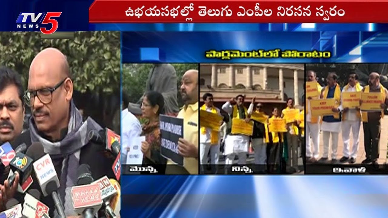 TDP MP's Speak to Media Over AP Budget Issue | TV5 News