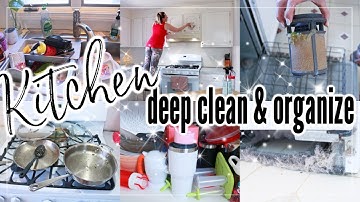 KITCHEN DEEP CLEAN, ORGANIZE AND DECLUTTER! SPRING CLEANING MOTIVATION | EXTREME CLEAN WITH ME 2022