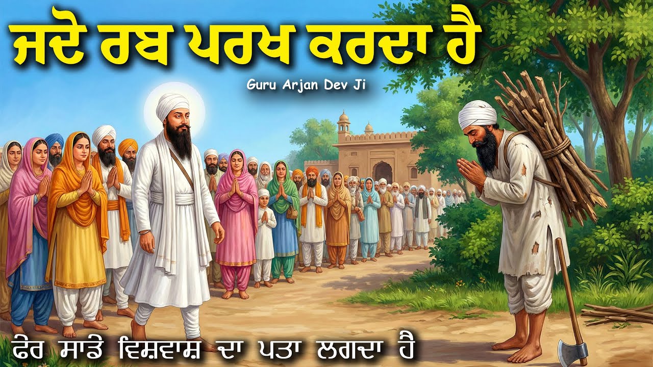 ਜਦੋ ਰਬ ਪਰਖ ਕਰਦਾ ਹੈ ਫੇਰ ਸਾਡੇ ਵਿਸ਼ਵਾਸ਼ ਦਾ ਪਤਾ ਲਗਦਾ ਹੈ | Guru Arjan Dev Ji | United Khalsa | Remix Katha
