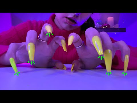 ASMR Table Tapping☆ w/ Secret Mic Sounds 🌟💕 no talking