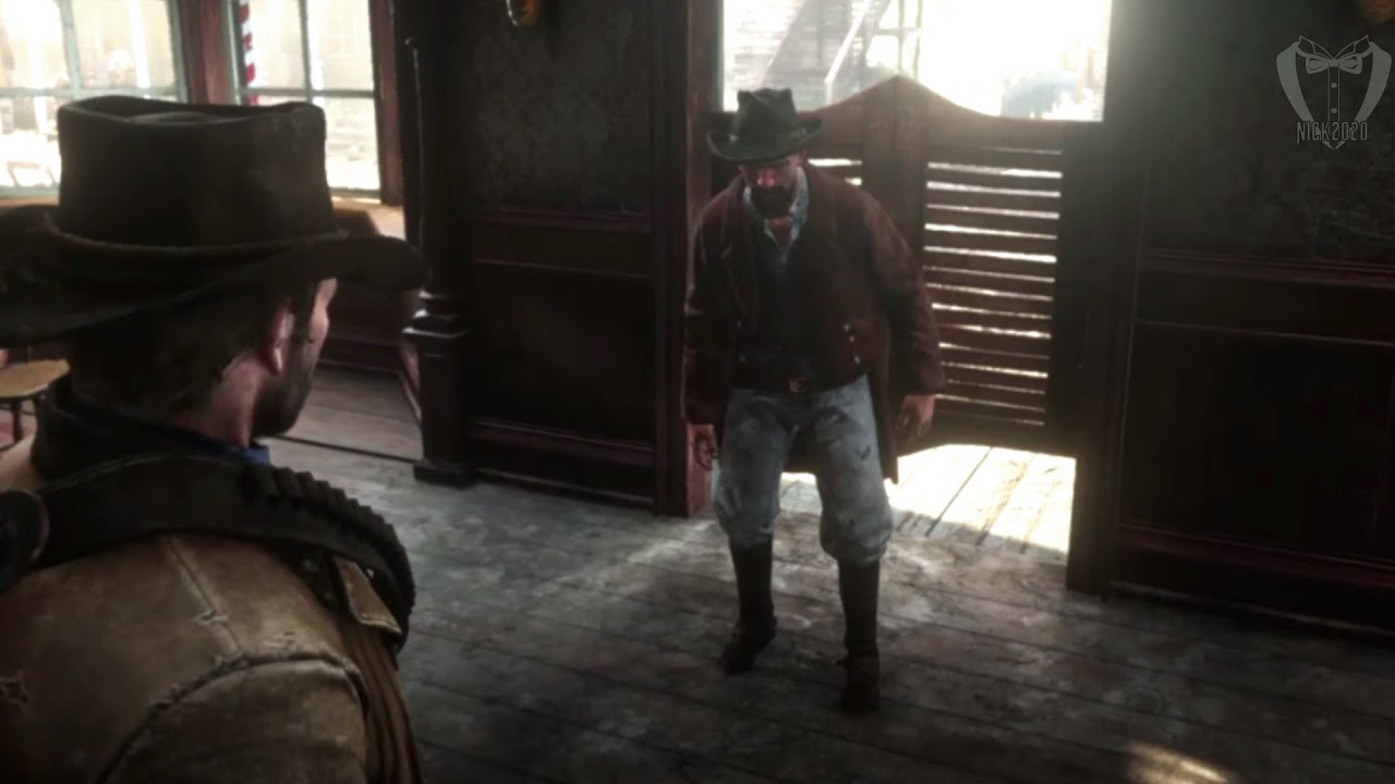 Red Dead Redemption 2 - Random Encounter - Drunk Duelist (PS4)