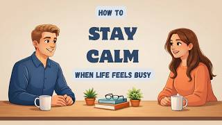 How to Stay Calm When Life Feels Busy | Easy English Conversations | Learn English Fast
