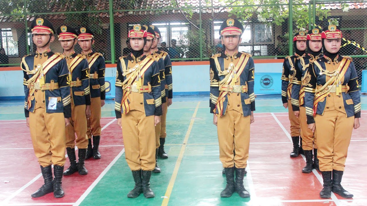 VARIASI FORMASI NUSANTARA!! PASKIBRA SMPN 1 BANYUSARI KARAWANG A LKBB GLOBAL 9