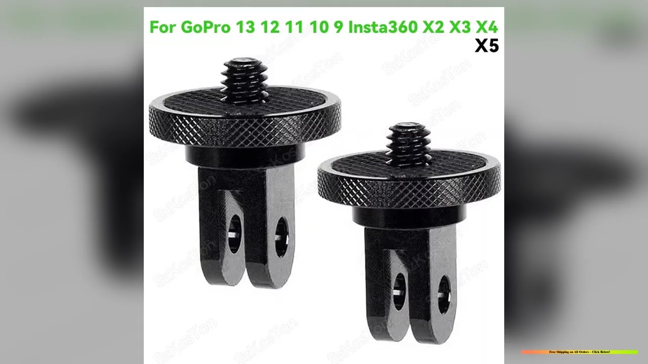 14 Inch Screw Tripod Adapter 360 Rotating Mount Holder For Go Pro 13 12 11 10 9 Insta 360 X5 X4