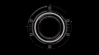 Circular High Tech HUD Element Stock Motion Graphics