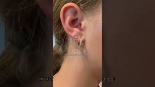 The pack of earrings are so pretty and affordable! #earrings #tiktokshopping #backtoschoolshopping
