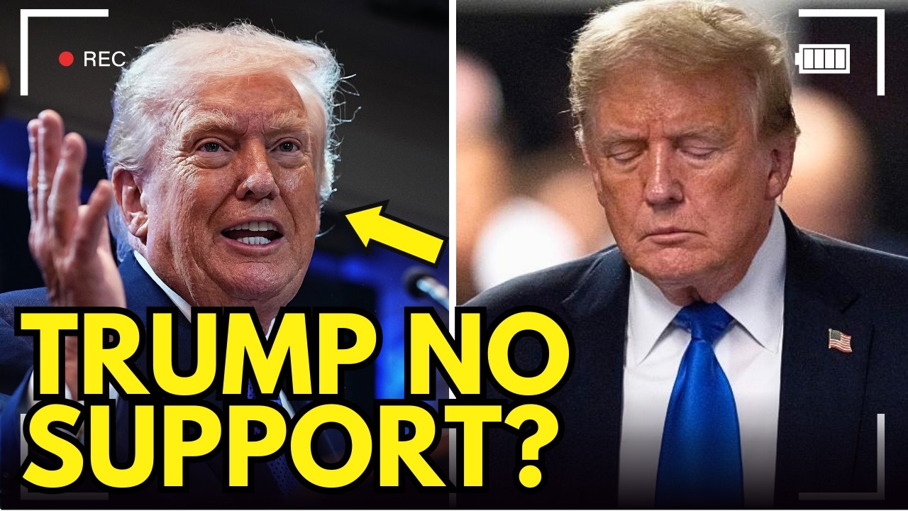TRUMP PANICS AS SUPPORT COLLAPSES