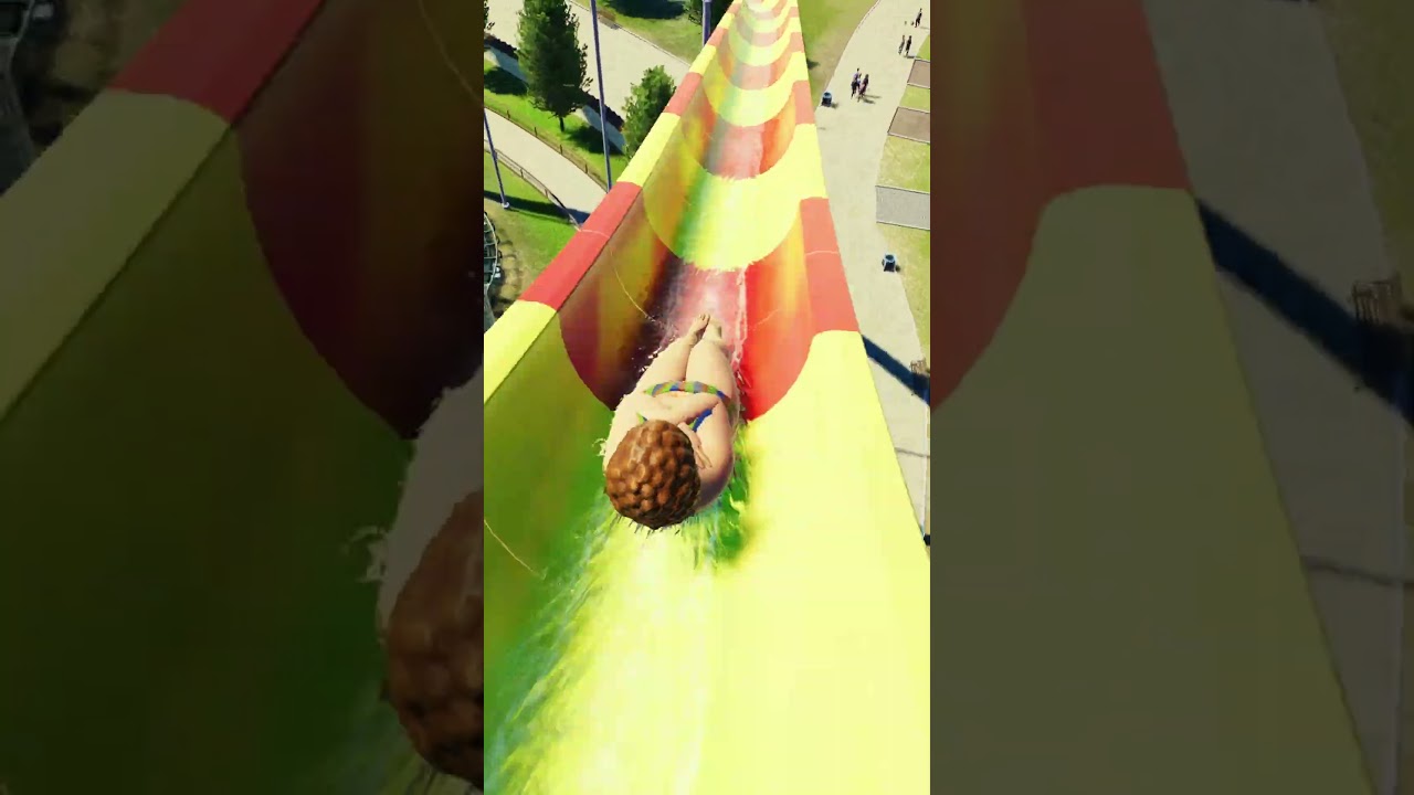 Biggest Water Slide In Greek Themed Park | Planet Coaster 2 