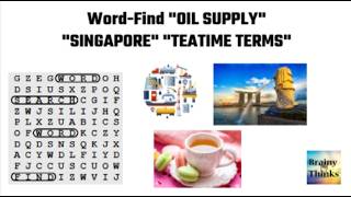 Word Search : Oil Supply, Singapore, Teatime Terms screenshot 1