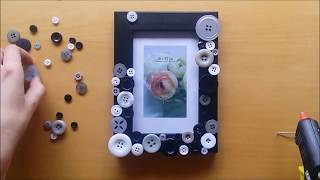 DIY Photo frame with buttons (Decor idea)