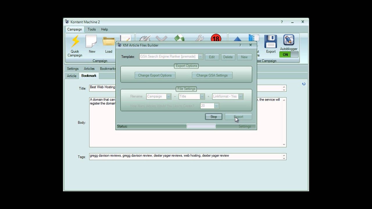 Kontent machine review How to generate unlimited,unique content 1 - YouTube