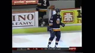 Game 1 2003 Islanders at Senators NHL on ESPN highlights & Alexei Yashin interview