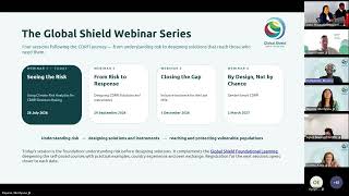 Global Shield Webinar Series: Using Climate Risk Analytics for CDRFI Decision Making