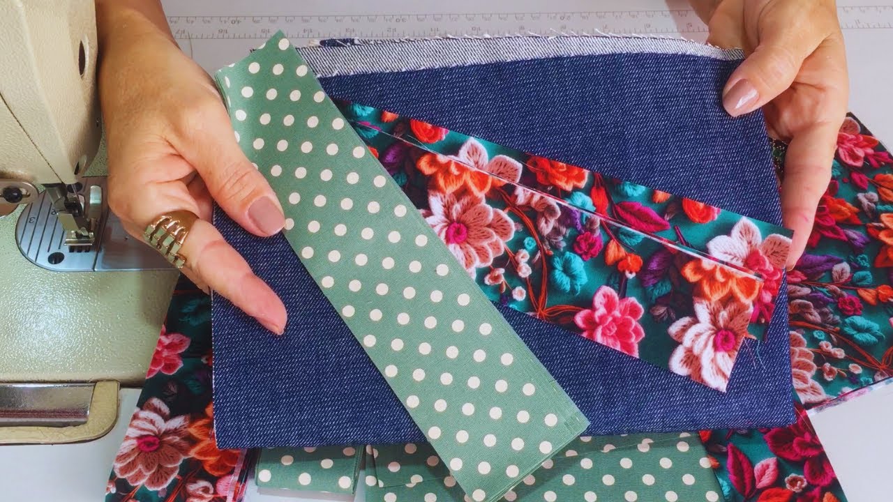 O MAIS Lindo Tapete de RETALHOS Muito FÁCIL de Costurar 😍💖